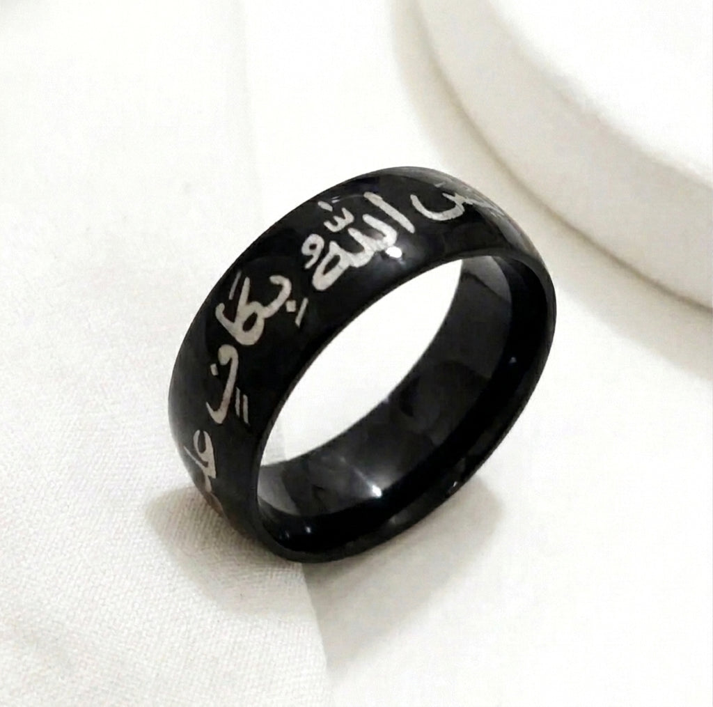 Black Stainless Steel Ring